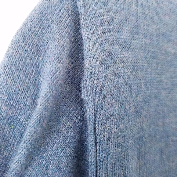 LOGO Lori Goldstein Cotton Cashmere V-neck Asymmetrical Sweater, 1X - Picture 9 of 9